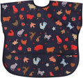 Short Sleeve Waterproof Bib for Toddlers – Feeding Apron for Mealtime, by Plie