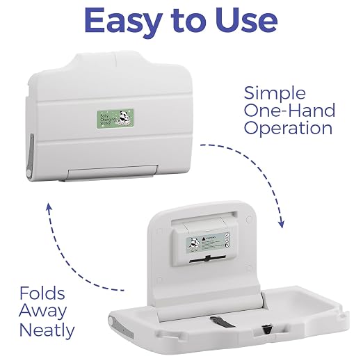 Panda Care ADA Compliant Horizontal Wall Mounted Baby Changing Station - Image 4