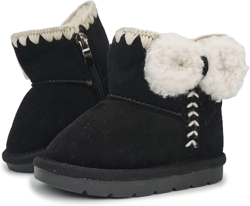 Baby Boots Winter Snow Booties Infant Boys Girls Outdoor Warm Shoes by iSusuJo