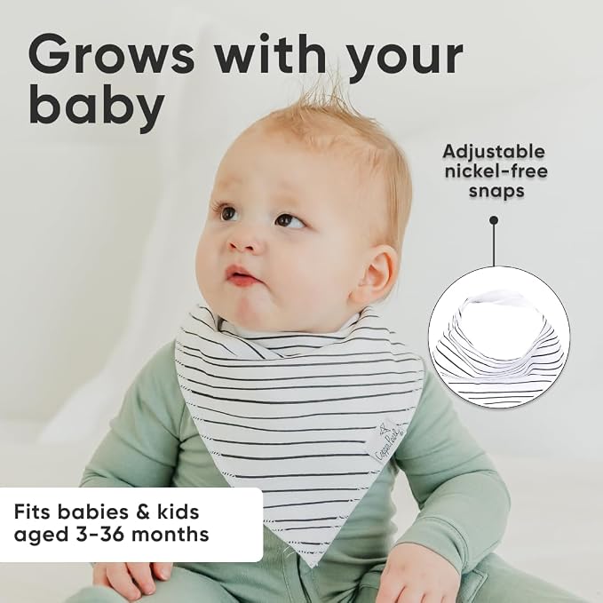 Copper Pearl 4 Pack Soft Cotton Baby Bibs - Image 5