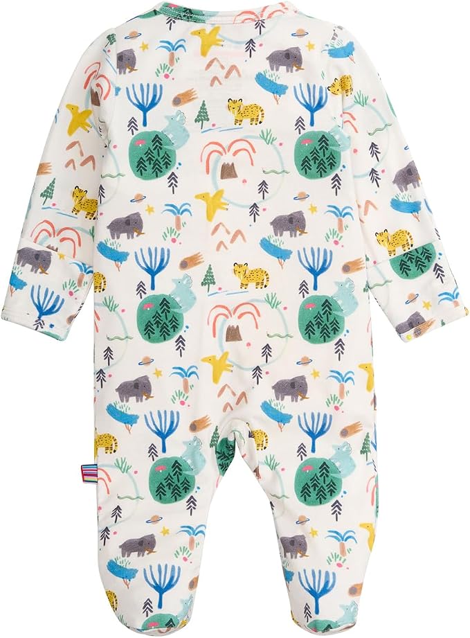 Magnetic Me Boys Modal Magnetic Baby Footie Pajamas | Silky Soft Modal Fabric | - Image 2