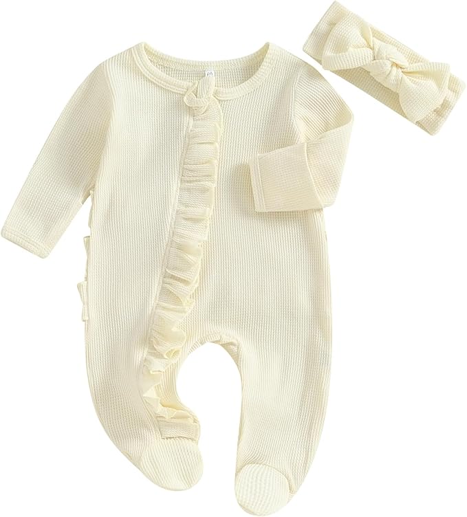 CIYCUIT Baby Girls Cactus Footies Newborn Zip Up Onesie Romper by CIYCUIT