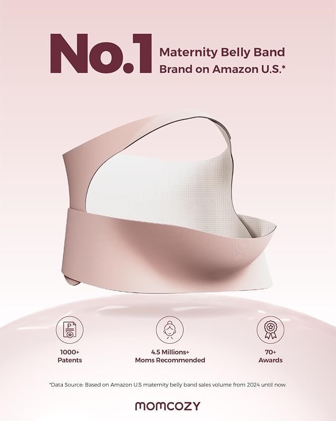 Momcozy Pregnancy Belly Band, CozySupport Ergonest Maternity Belly Band - Image 5