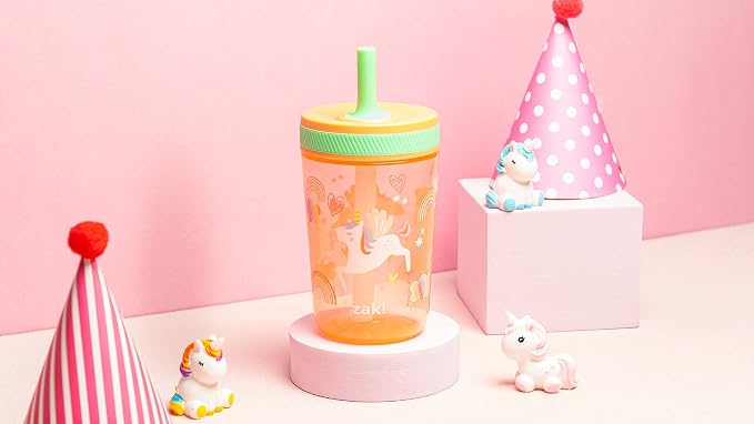Zak Designs Kelso Tumbler Set 15 oz, Leak-Proof Screw-On Lid - Image 9