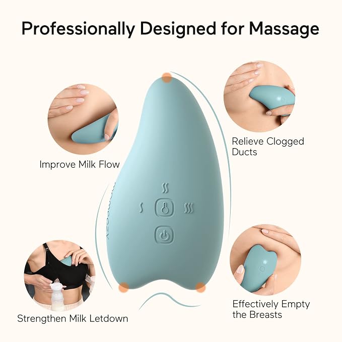 Momcozy Warming Lactation Massager 2-in-1, Soft Breast Massager - Image 5