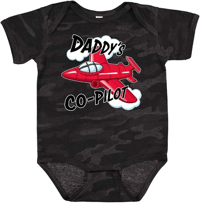inktastic Daddys Co-Pilot for Fathers Day Baby Bodysuit by Inktastic