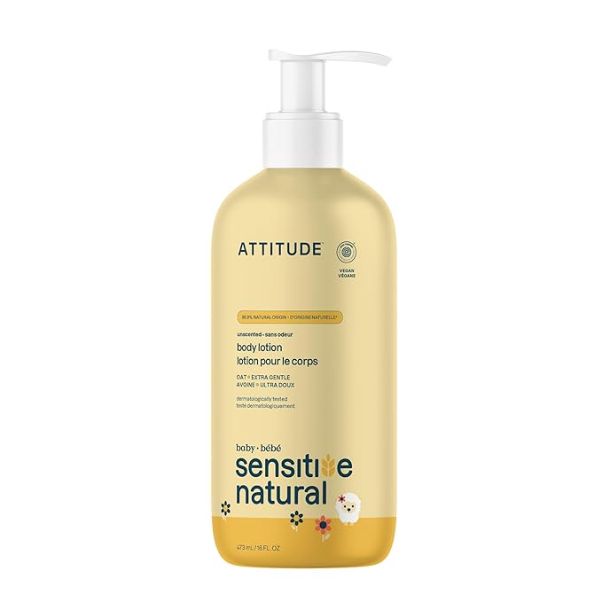 ATTITUDE Body Lotion for Baby, EWG Verified, Plant and Mineral-Based Ingredients by ATTITUDE