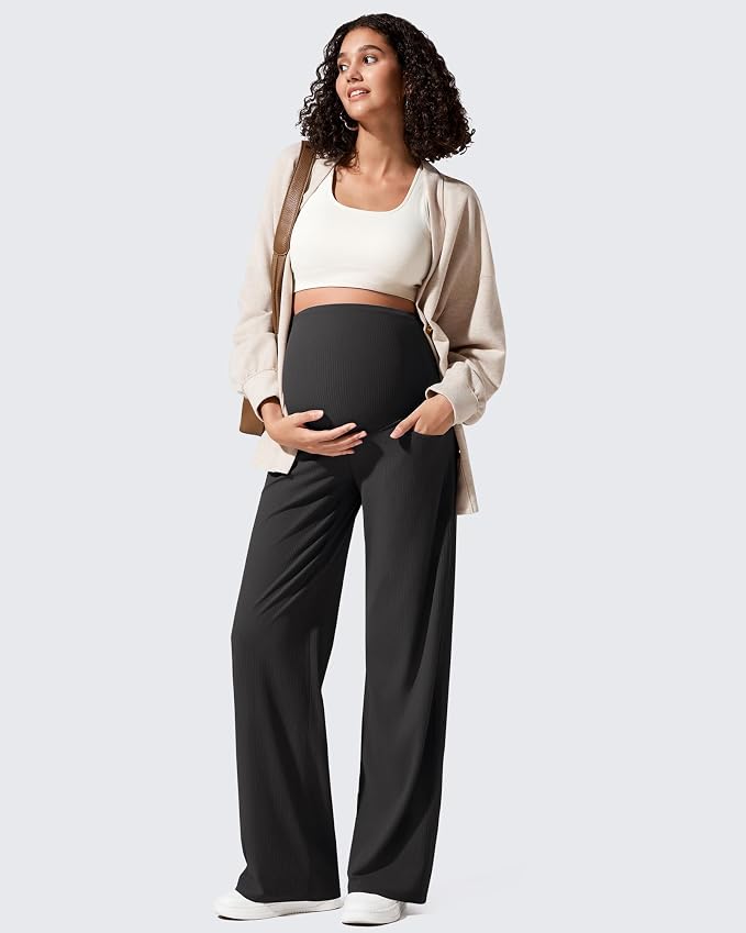 G4Free Ribbed Maternity Yoga Pants - Image 7