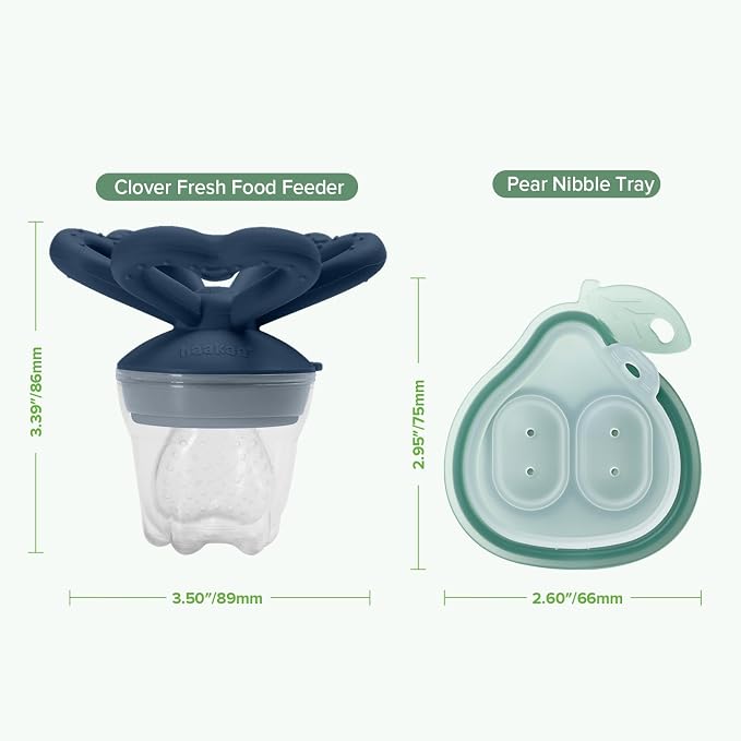 Haakaa Clover Baby Fruit Feeder Teether & Mini Freezer Nibble Tray – BPA-Free - Image 7