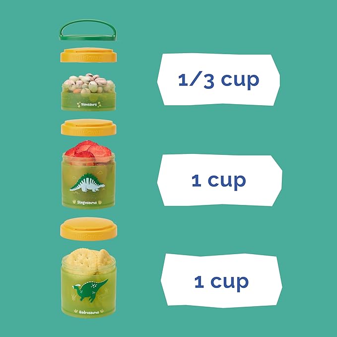 Whiskware Dinosaur Stackable Snack Containers - Image 4