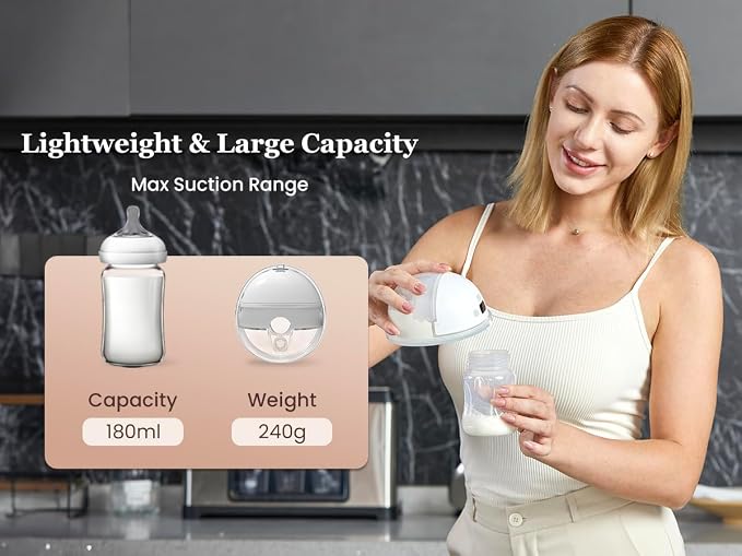 M1 2025 Upgrade Hands Free Wearable Breast Pump, Breastfeeding Pump Electirc - Image 2