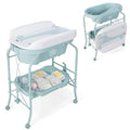 BABY JOY Baby Bathtub with Changing Table, Foldable Infant Diaper Changing by BABYJOY