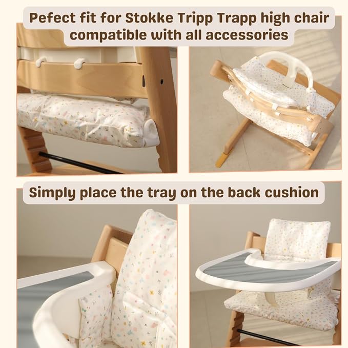 Waterproof Compatible Stokke Tripp Trapp Cushion Set - Image 3