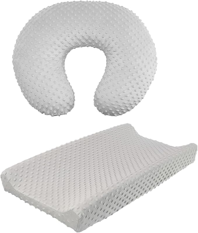 iEvolve Minky Nursing Pillow Cover Breast Feeding Pillow Cover Slipcover U Shape by iEvolve