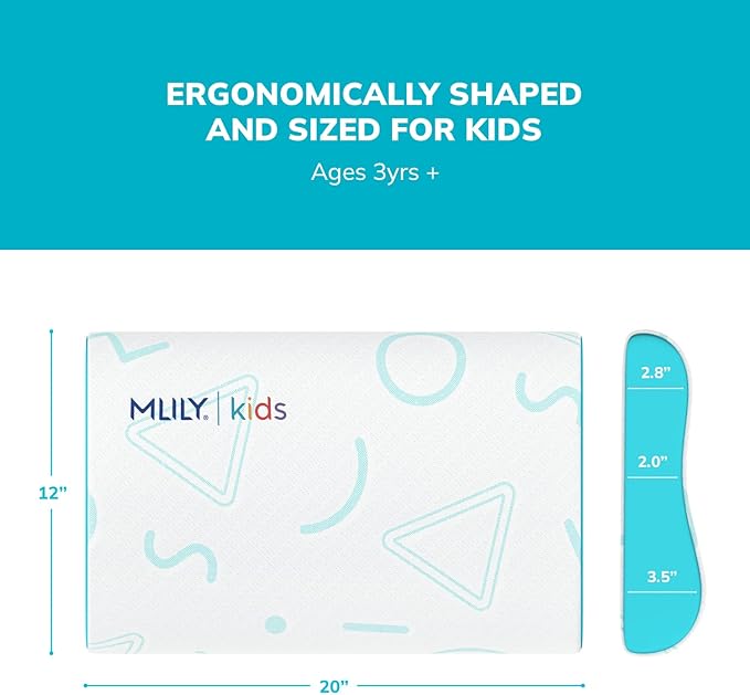 MLILY Kids Pillow for Sleeping, Adjustable Kids Memory Foam Pillow for Bed Set - Image 5