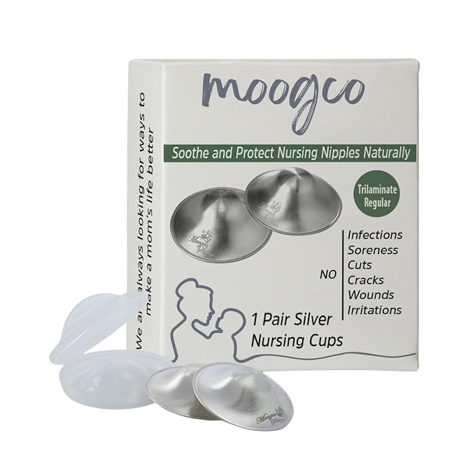 MoogCo The Original Silver Nursing Cups by MOOGLLC