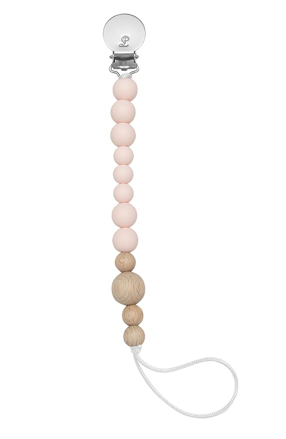 Colour Block Pacifier Clip – Food-Grade Silicone Soother Holder & Teether Strap by LoulouLollipop