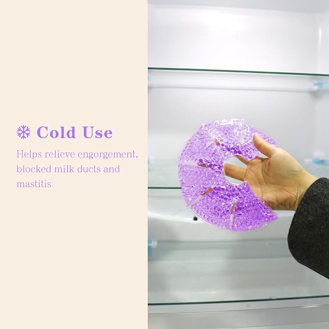 Hot/Cold Breast Gel Bead Ice Packs Breast Cooling/Heat Pads Relief - Image 7