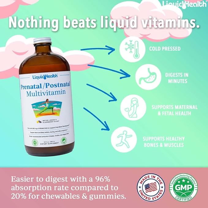 LIQUIDHEALTH Prenatal/Postnatal Multiple Liquid Women's Multivitamin - Image 2
