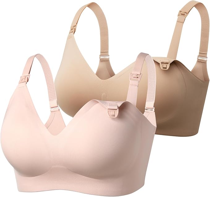 Momcozy Nursing Bras for Breastfeeding, YN21 Seamless Ultra Comfort Maternity by Momcozy