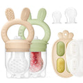 2 Packs Baby Fruit Feeder & Freezer Nibble Tray Combo, Push Pop Baby Food by ChooKaChoo