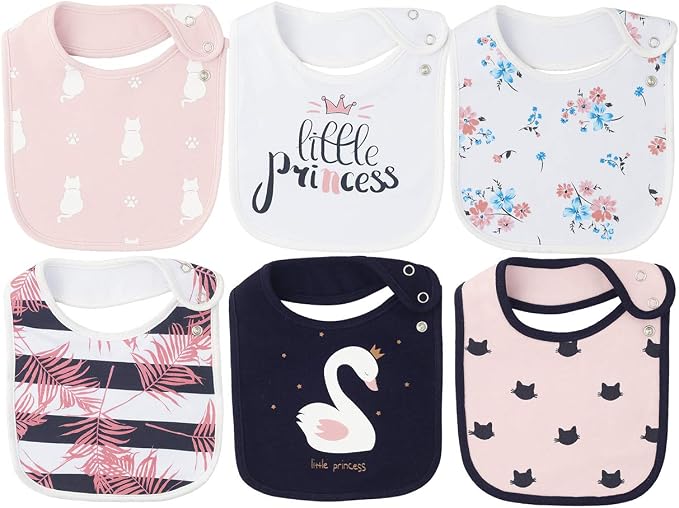 Maiwa 6 Pack Waterproof Cotton Baby Bibs by maiwa