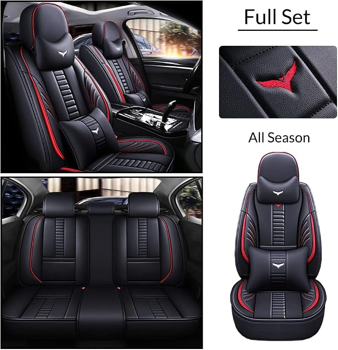 Full Set of Universal Fit Automotive Seat Covers fit - Image 2