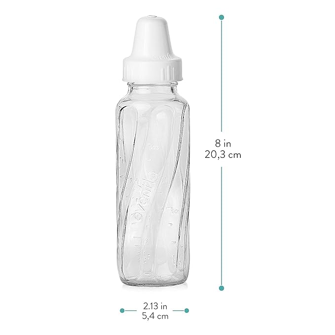 Evenflo Feeding Classic Glass Bottle, Twist Bottles, 8 Oz - Image 4