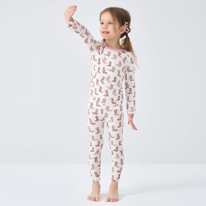 pureborn Baby Toddler Kids Viscose from Bamboo Pajamas Set Pjs 2pcs 18M-8Y - Image 2
