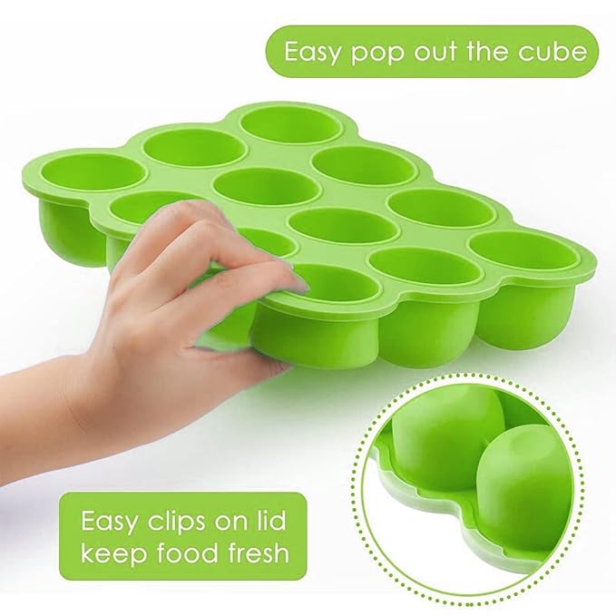 Samuelworld Baby Food Storage Container, 12 Portions x 2.5oz - Image 3