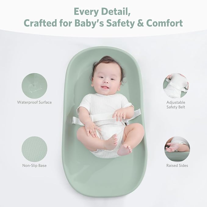 Waterproof Baby Changing Pad in EVA Foam, Wipeable & Quick Clean, Light & - Image 4