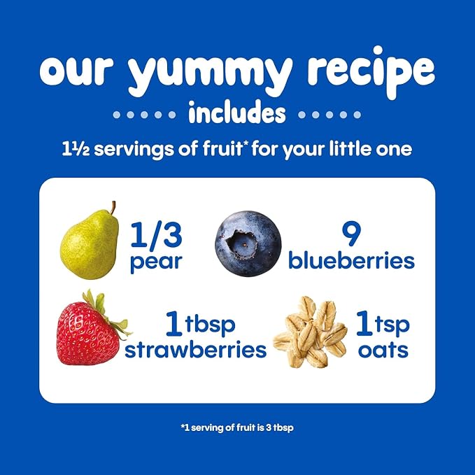 Happy Baby Digestive Support Blends Baby Food, Strawberries & Oats, 4 Oz + - Image 4