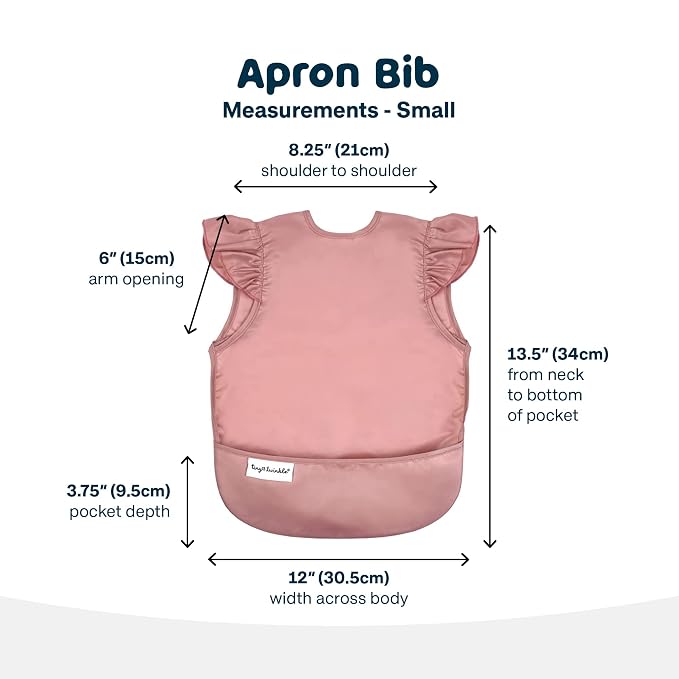 Tiny Twinkle Short Sleeve Apron Baby & Toddler Bib - Image 3
