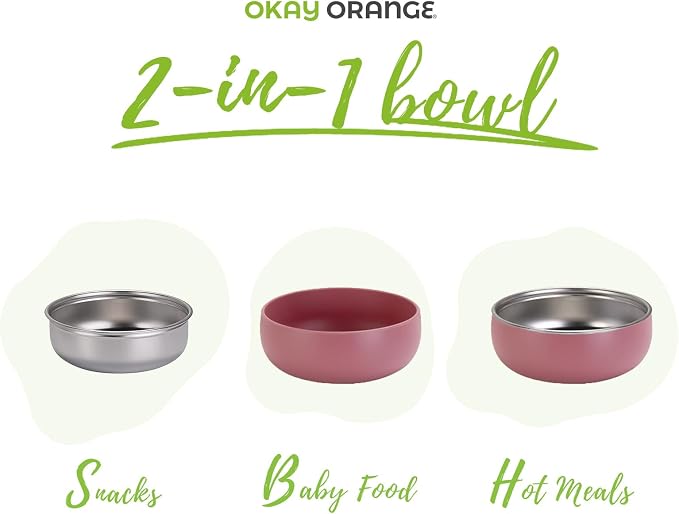 Non-Toxic Toddler Bowls with Non-Slip Base | Stainless Steel Baby Bowls - Image 4