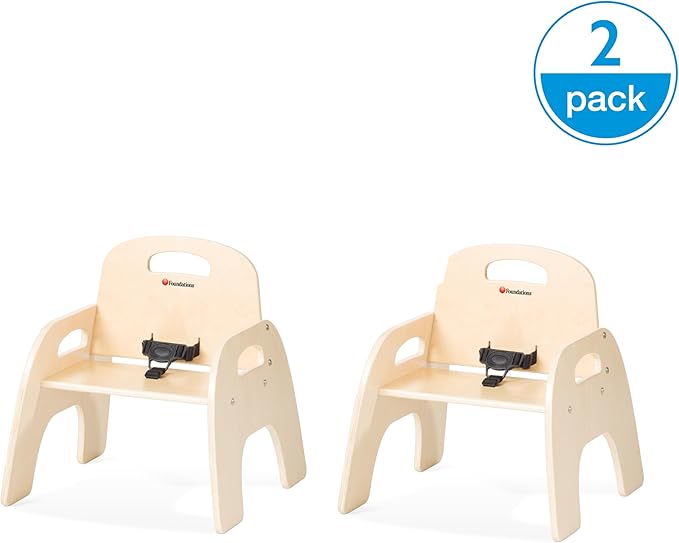Foundations Simple Sitter Low Wood Feeding Chairs Multipack, Wide No-Tip Base - Image 8