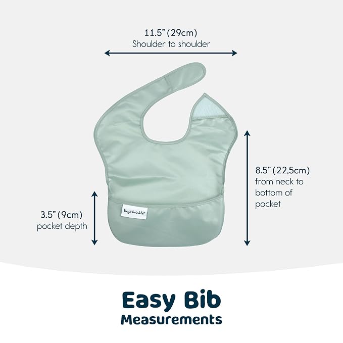 Tiny Twinkle Mess Proof Baby Bibs - Image 7