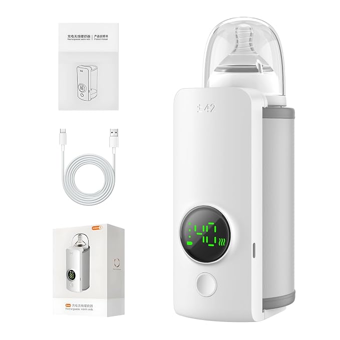 Portable Travel Baby Cordless Bottle Warmer, Baby Breastmilk and Formula Bottle by Unknown