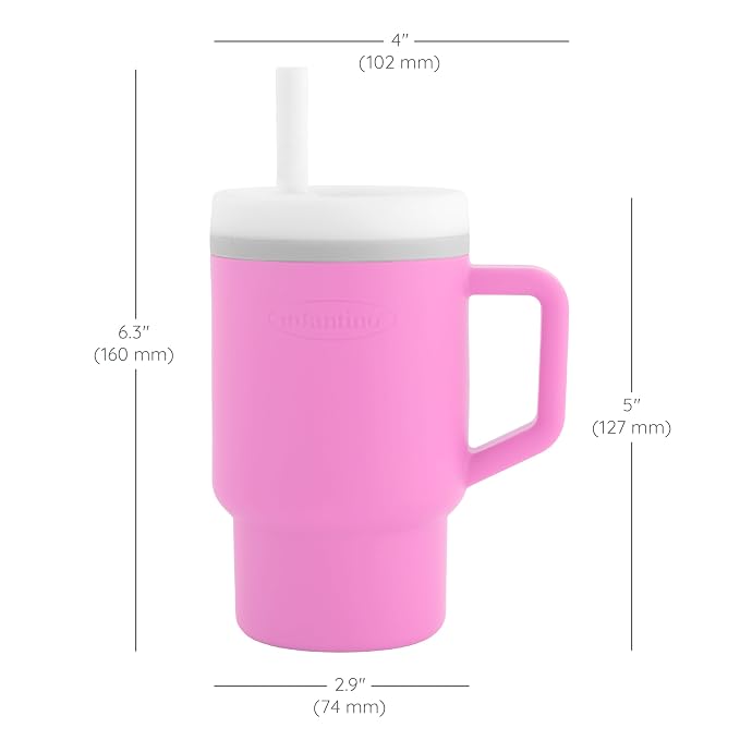 Infantino My 1st Tumbler, Silicone Sippy Cup - Image 6