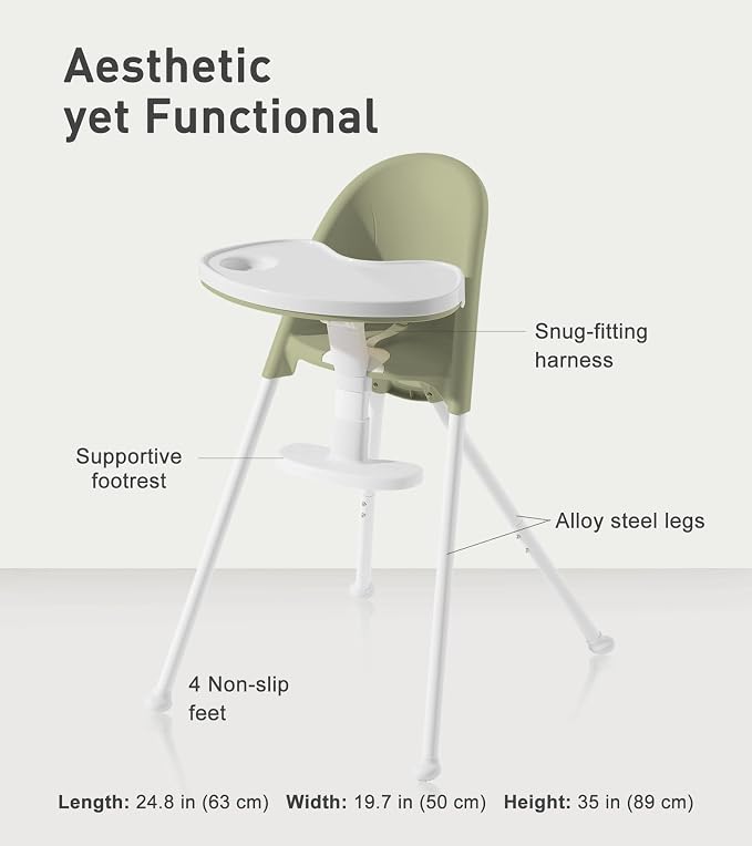Funny Supply 3-in-1 Cute Folding High Chair, High Chairs - Image 8