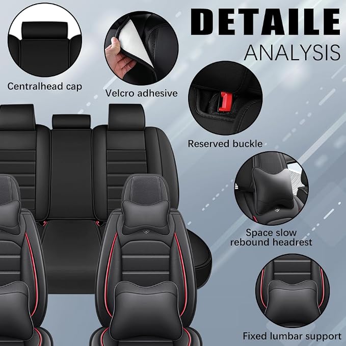 Leather Seat Cover for Ford Edge 2010-2026, Waterproof Soft Seat Covers - Image 4