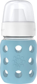 Lifefactory 8-Ounce Wide Neck Glass Baby Bottle by Lifefactory