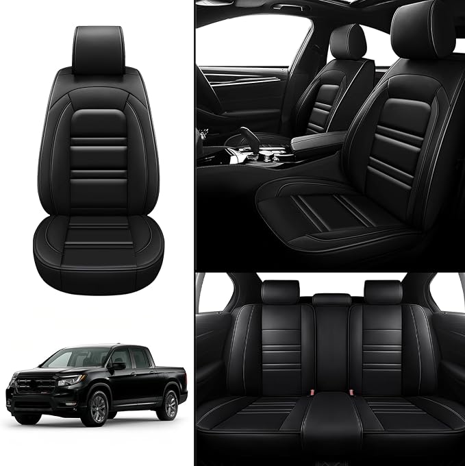 Seat Covers for Honda Ridgeline 2006-2025 | 5-Seats Leather Seat Covers - Image 2
