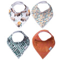 Copper Pearl 4 Pack Soft Cotton Baby Bibs by CopperPearl