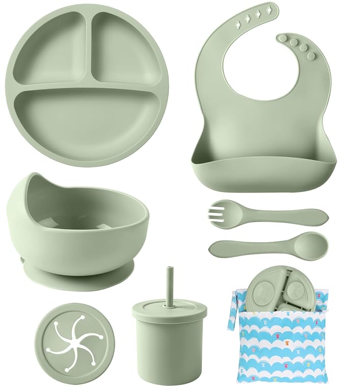 Silicone Baby Feeding Set, Travel Bag - Image 9
