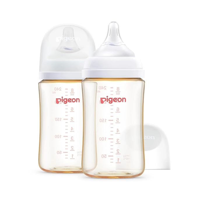 Pigeon PPSU Nursing Baby Bottle Wide Neck, Anti-Colic, Streamlined Body by PIGEON
