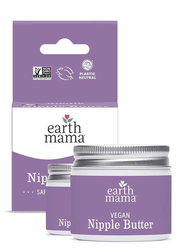 Earth Mama Vegan Nipple Butter | Cruelty-Free Breastfeeding Cream by EarthMamaOrganics