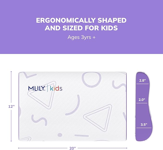 MLILY Kids Pillow for Sleeping, Adjustable Kids Memory Foam Pillow for Bed Set - Image 5