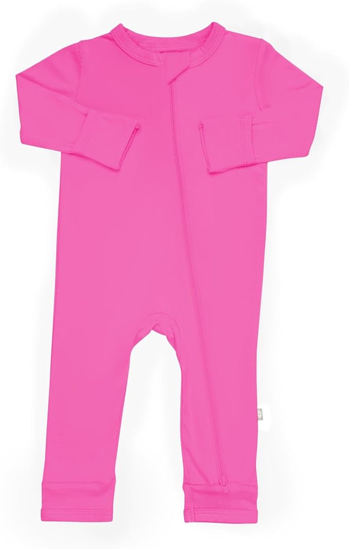 KYTE BABY Unisex Rayon Made From Bamboo Zippered Rompers 0-24 Months - Image 4