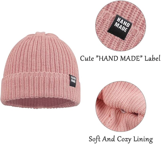 JANGANNSA Simple Knitted Baby Beanie Hip-Hop Boys Winter Hat Toddler Kids Bonnet - Image 4