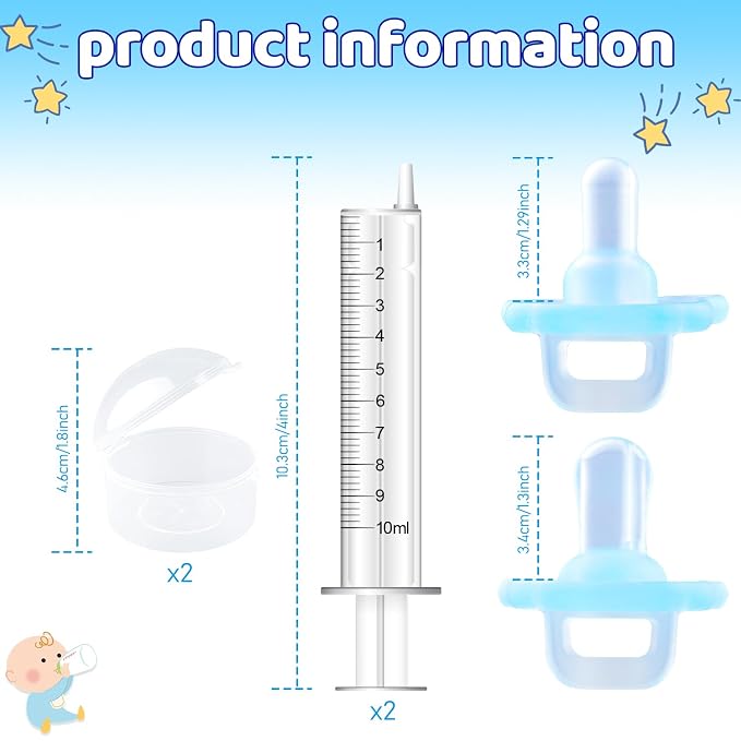 Baby Medicine Dispenser, Baby Medicine Syringe, 0 months and up Baby Pacifiers - Image 2